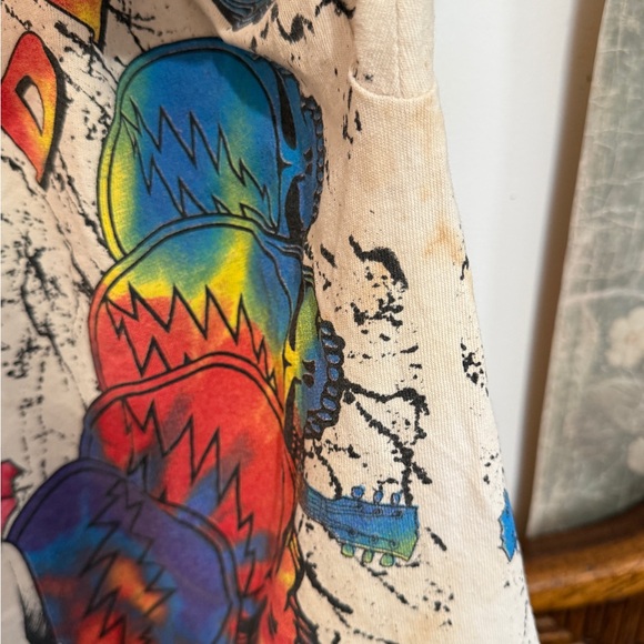 1992 Wild Oats Grateful Dead Vintage Tee / “Steal Your Face" All Over Print - Picture 13 of 13